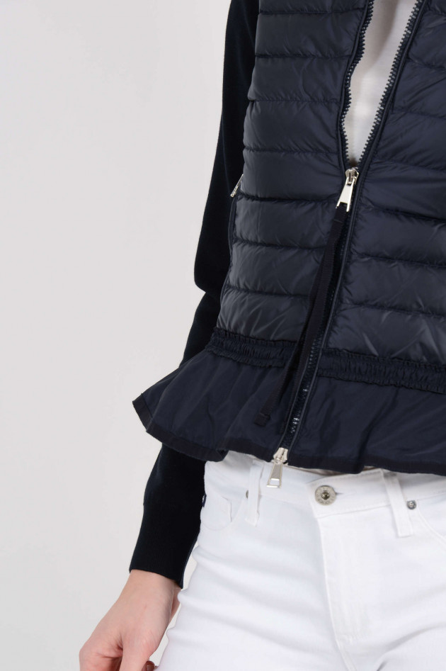 Moncler Jacke mit Rüschen in Marine