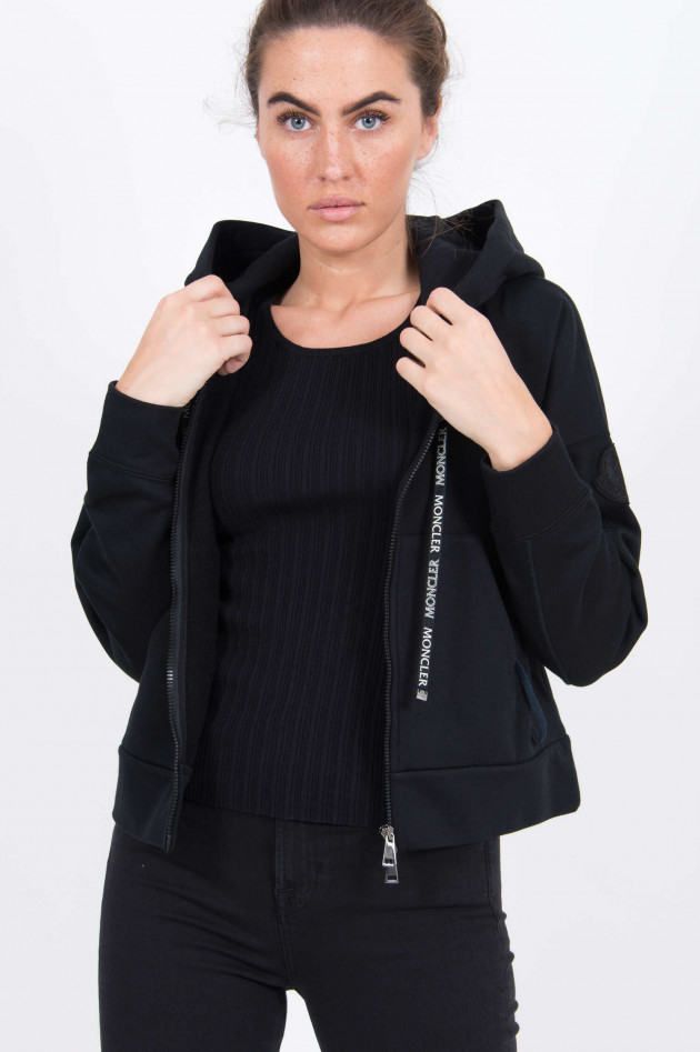 Moncler Sweatjacke in Schwarz