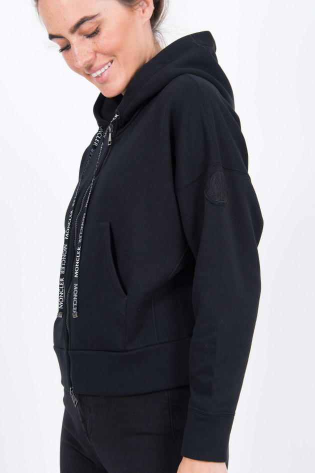 Moncler Sweatjacke in Schwarz