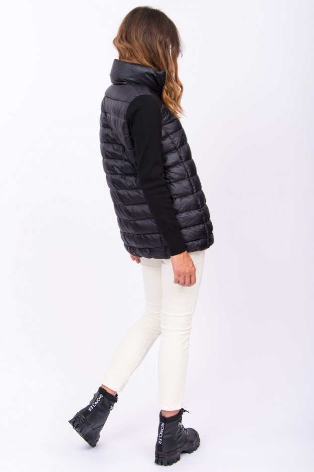 Moncler Jacke HYBRID LONG in Schwarz