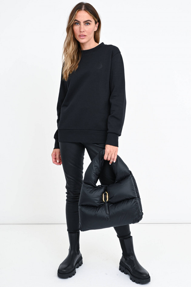 Moncler Sweater mit Statement-Text in Schwarz