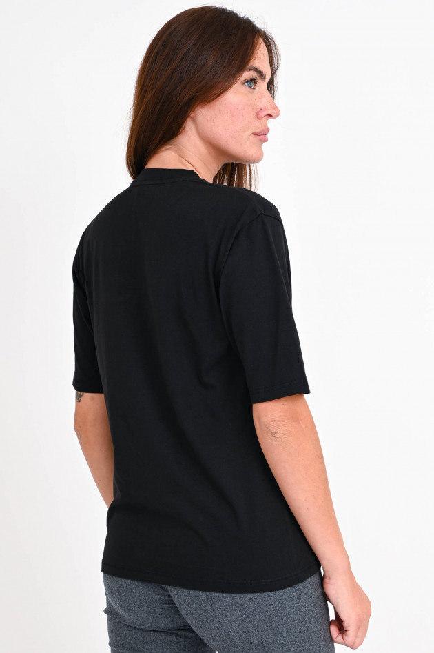 Moncler Shirt mit Logo-Stitching in Schwarz