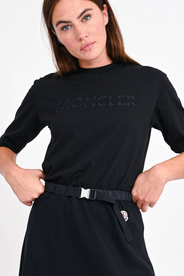 Moncler Shirt mit Logo-Stitching in Schwarz