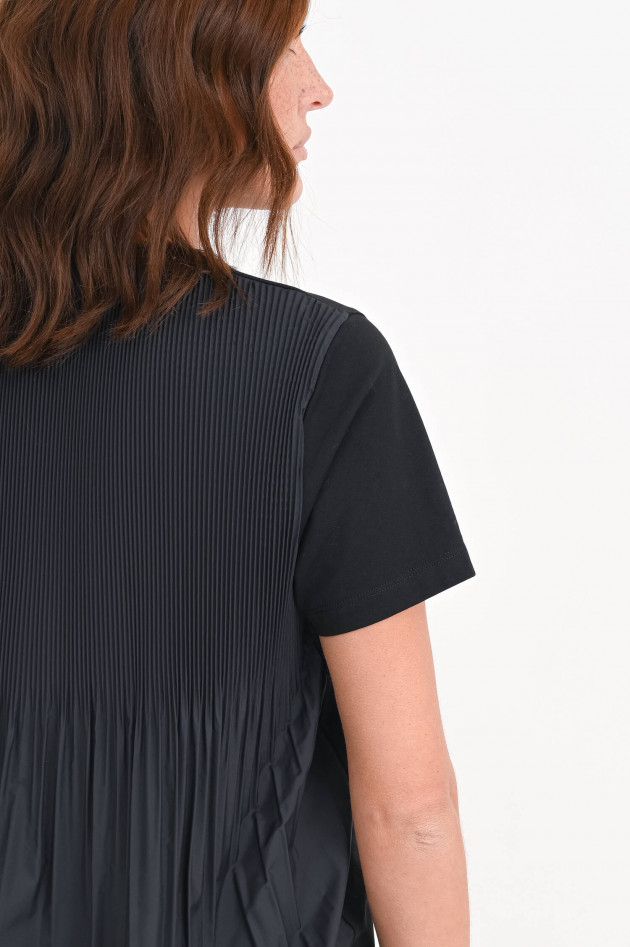 Moncler Shirt mit Plisseefalten in Schwarz