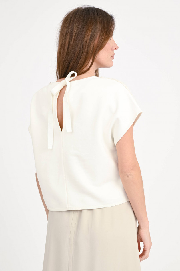 Moncler Bouclé-Top in Creme