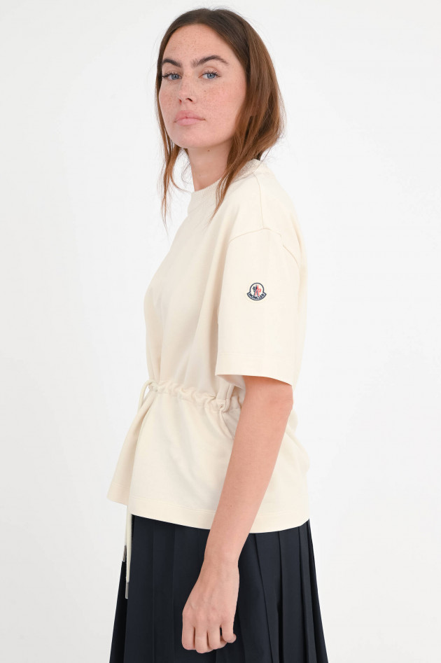 Moncler Oberteil mit Taillenband in Creme