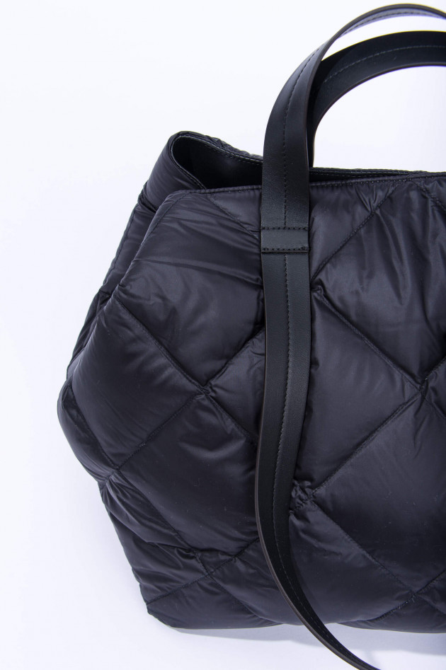 Moncler Oversized Daunen-Shopper in Schwarz