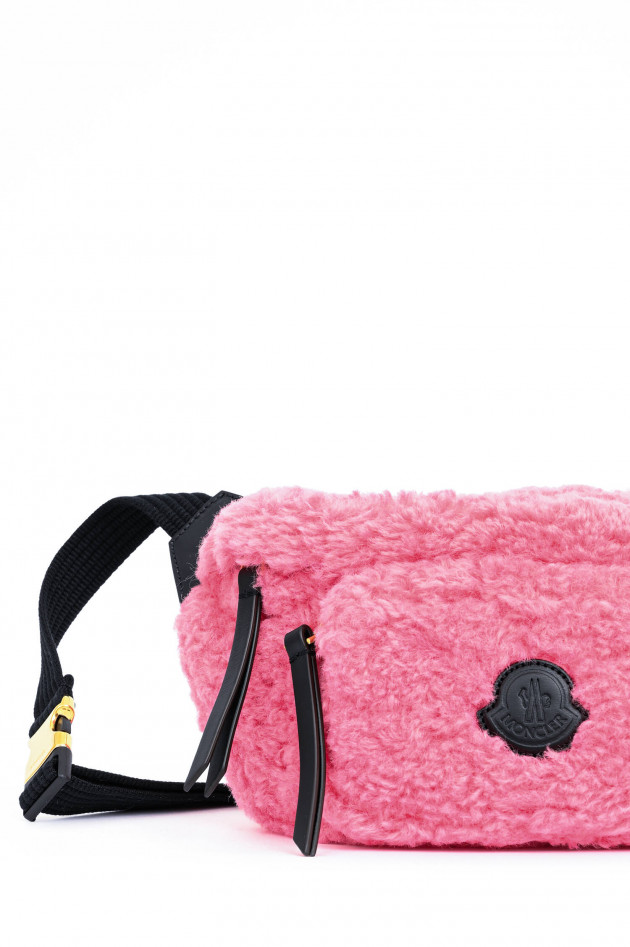 Moncler Teddy-Gürteltasche FELICE in Pink/Schwarz