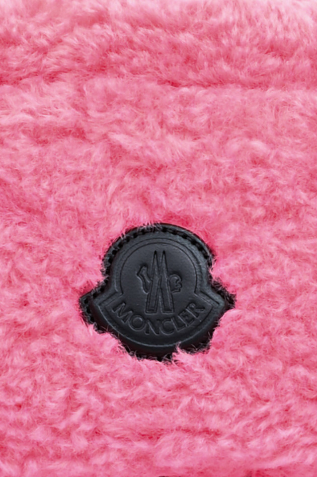 Moncler Teddy-Gürteltasche FELICE in Pink/Schwarz