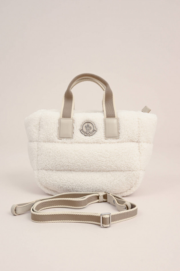 Moncler Mini Tote Bag CARADOC in Natur