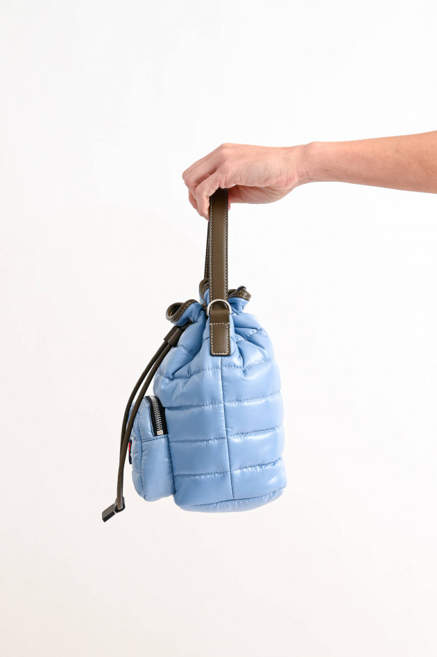 Moncler Cross Body Bag KILIA DRAWSTRING in Hellblau