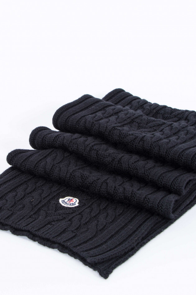 Moncler Strickschal in Schwarz