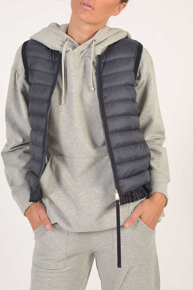 Moncler Gilet mit Rüschen in Navy