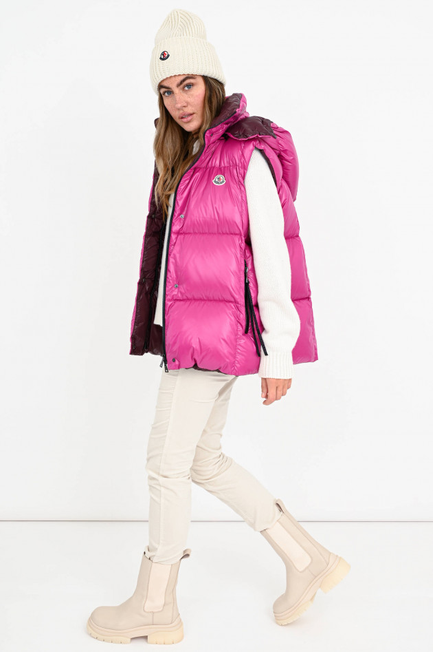 Moncler Daunenstepp-Gilet LUZULE in Pink/Bordeaux