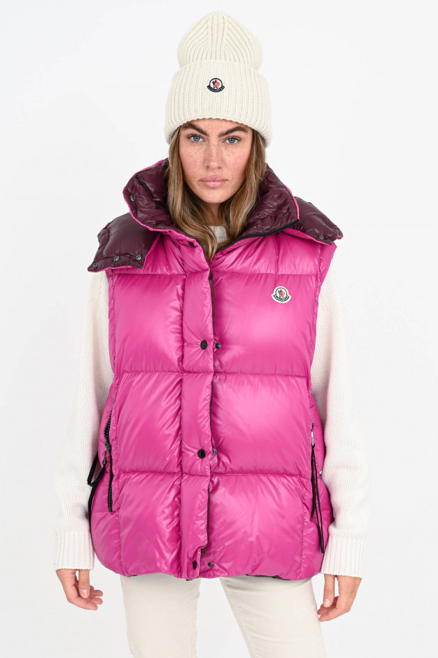 Moncler Daunenstepp-Gilet LUZULE in Pink/Bordeaux