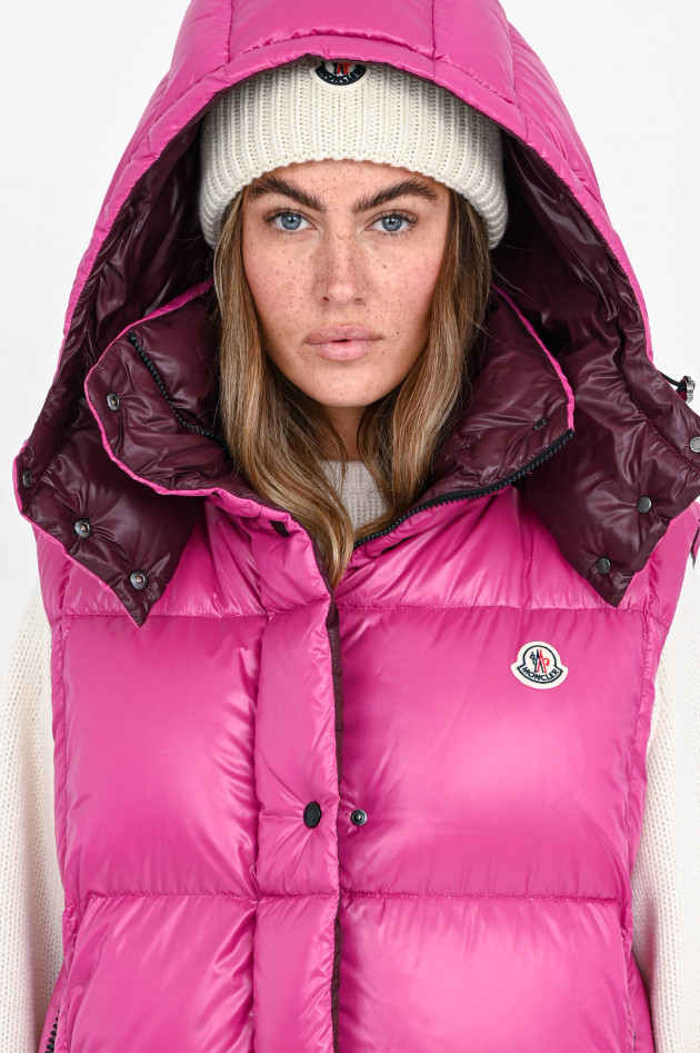 Moncler Daunenstepp-Gilet LUZULE in Pink/Bordeaux