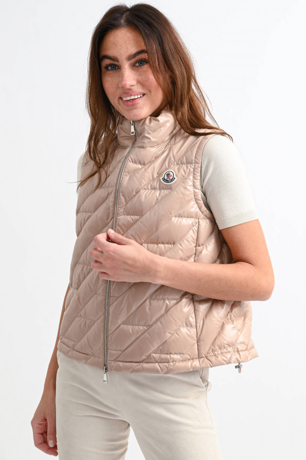 Moncler Daunenweste LECROISIC in Beige