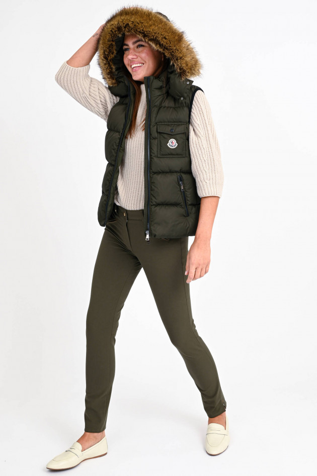 Moncler Daunenstepp-Gilet BAIRON in Oliv
