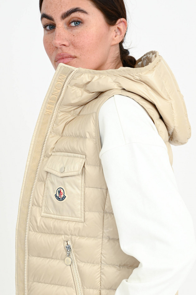 Moncler Daunengilet GLYGOS in Creme