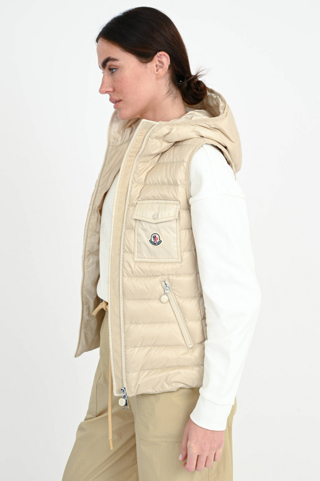 Moncler Daunengilet GLYGOS in Creme