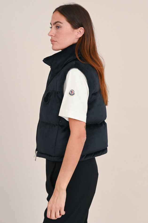 Moncler Kurze Daunenweste BLAVET in Schwarz