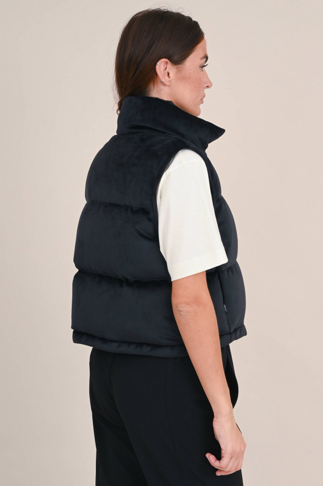 Moncler Kurze Daunenweste BLAVET in Schwarz