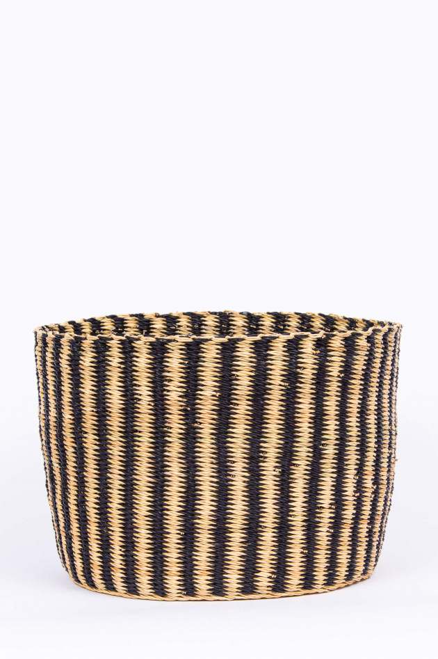 Muun Korbtasche ALBERT M in Beige/Schwarz