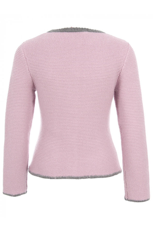 My Herzallerliebst Kaschmirweste in Rose/Grau/Pink