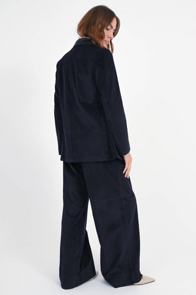 Myths Cord-Blazer mit aufgesetzten Taschen in Navy