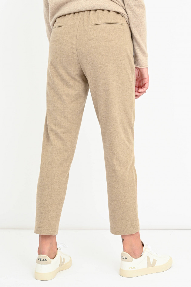 Myths Stoffhose mit Zugband in Beige