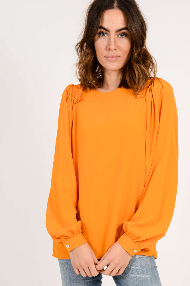 N°21 Bluse mit Rüschen in Orange
