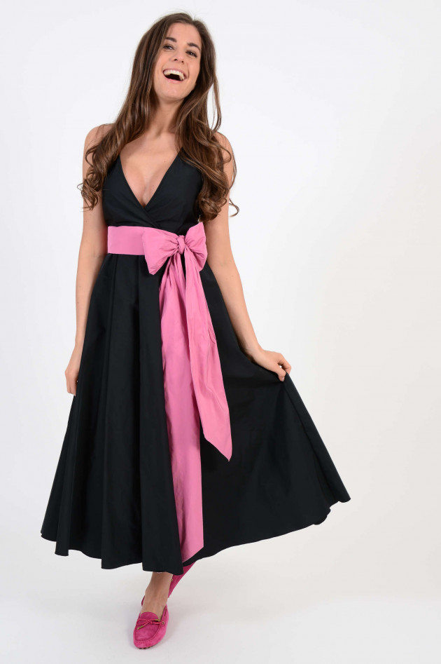 N°21 Kleid in Schwarz/Pink