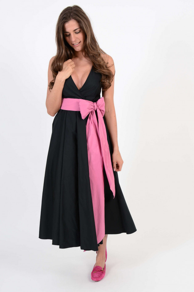 N°21 Kleid in Schwarz/Pink