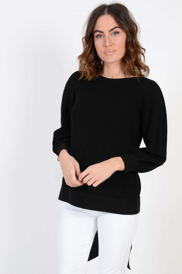 N°21 Pullover mit Schleifen am Rücken in Schwarz