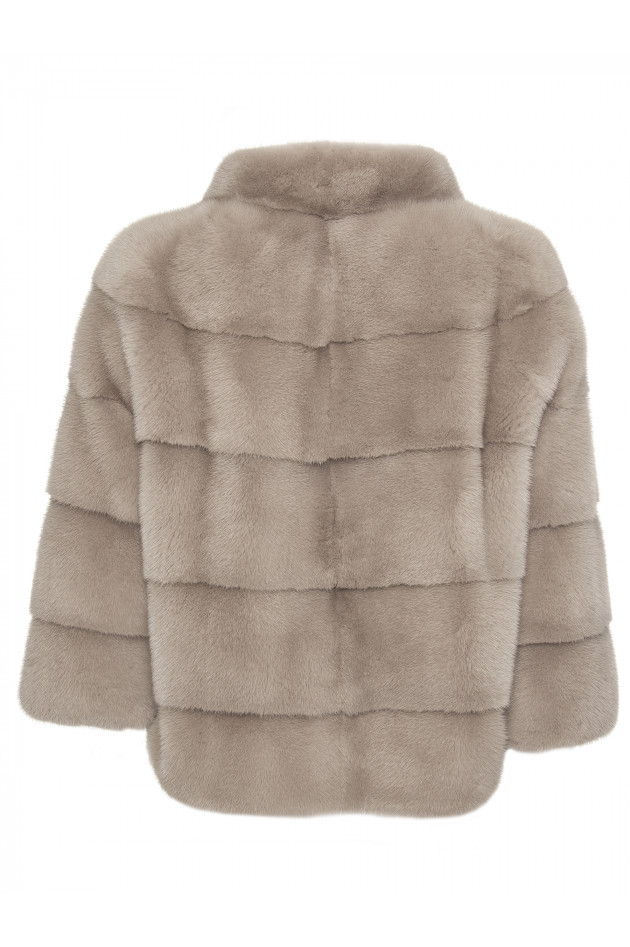 Manzoni 24 Nerzjacke in Perlgrau