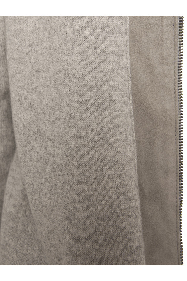 Manzoni 24 Nerzjacke in Perlgrau