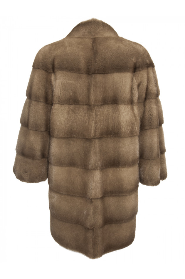 Manzoni 24 Nerzmantel in Toffee/Camel