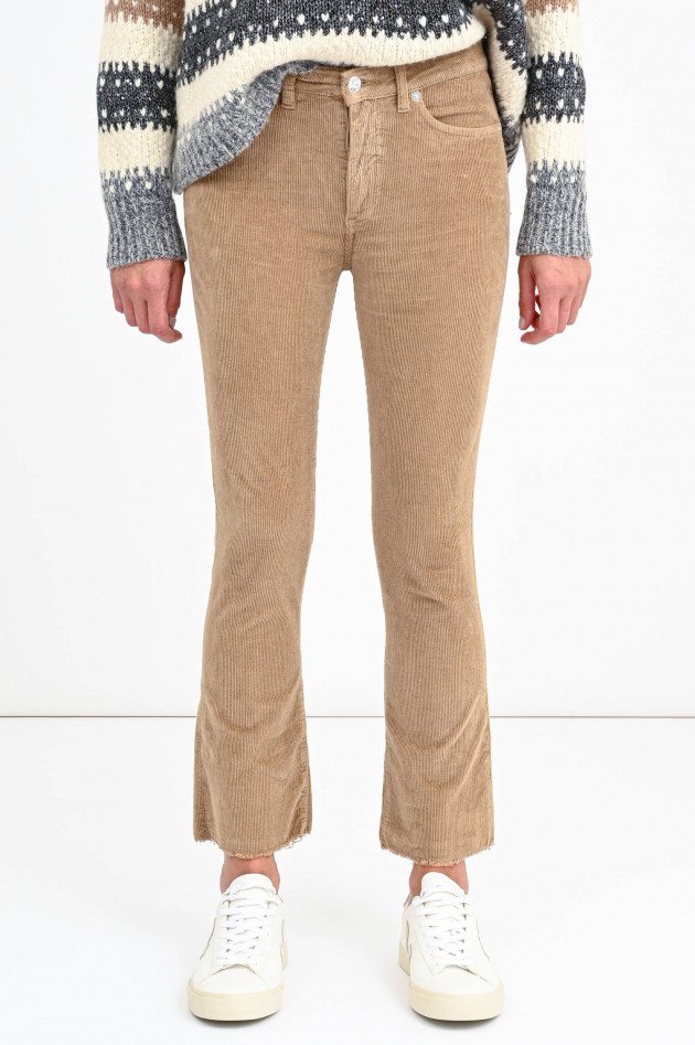 nine in the morning Feincord-Hose ENDLESS mit Kick in Camel