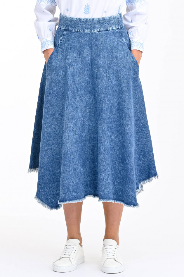 nine in the morning Jeansrock AMELIA in Mittelblau