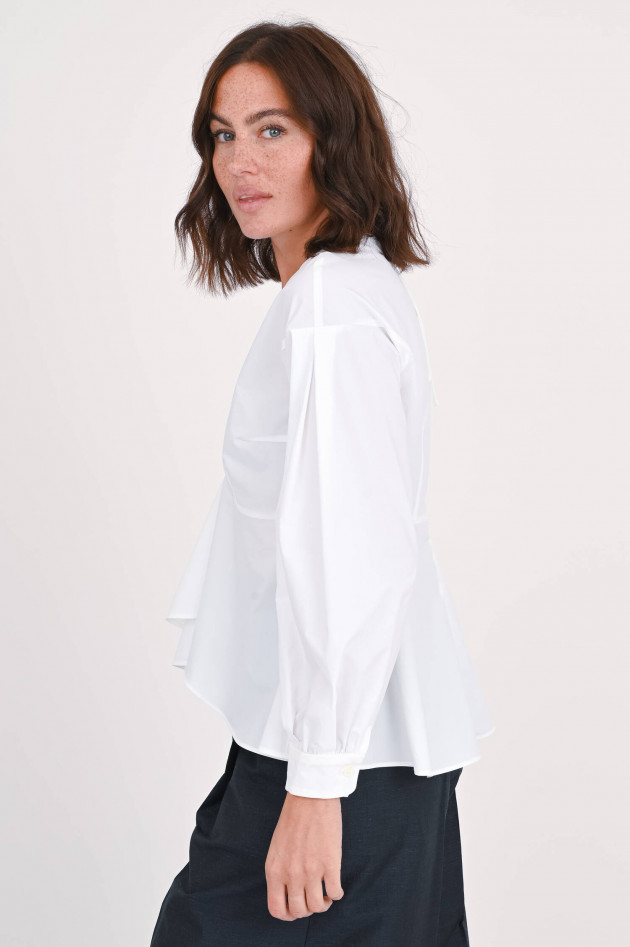 Odeeh Bluse mit Rüschen in Weiß