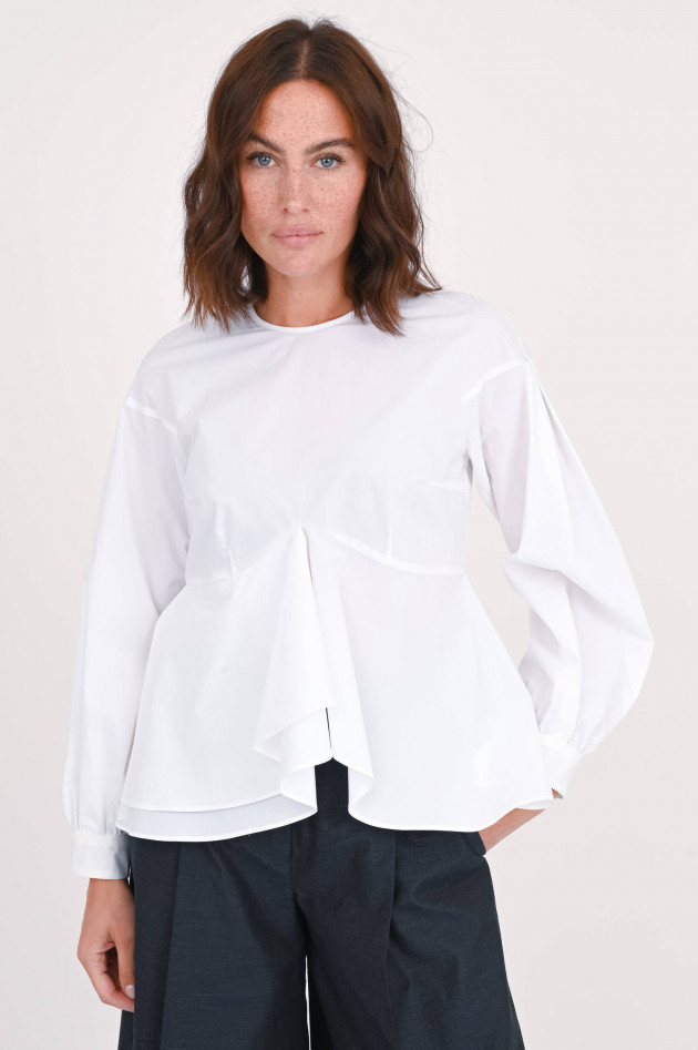 Odeeh Bluse mit Rüschen in Weiß