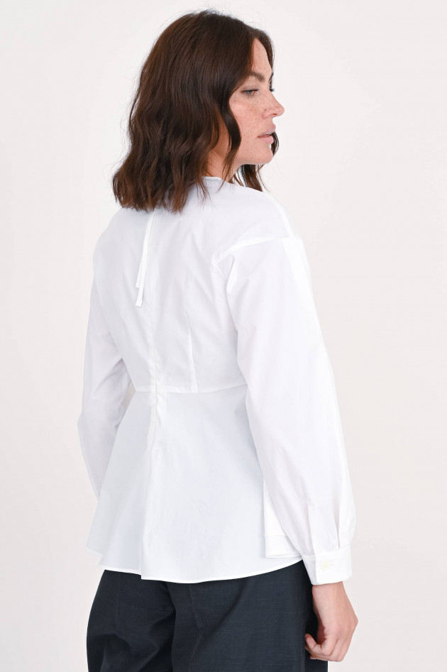 Odeeh Bluse mit Rüschen in Weiß