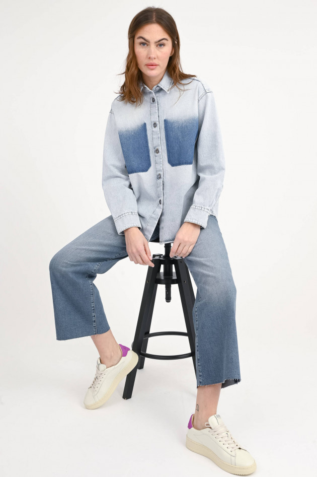Odeeh Oversize Jeanshemd in Hellblau