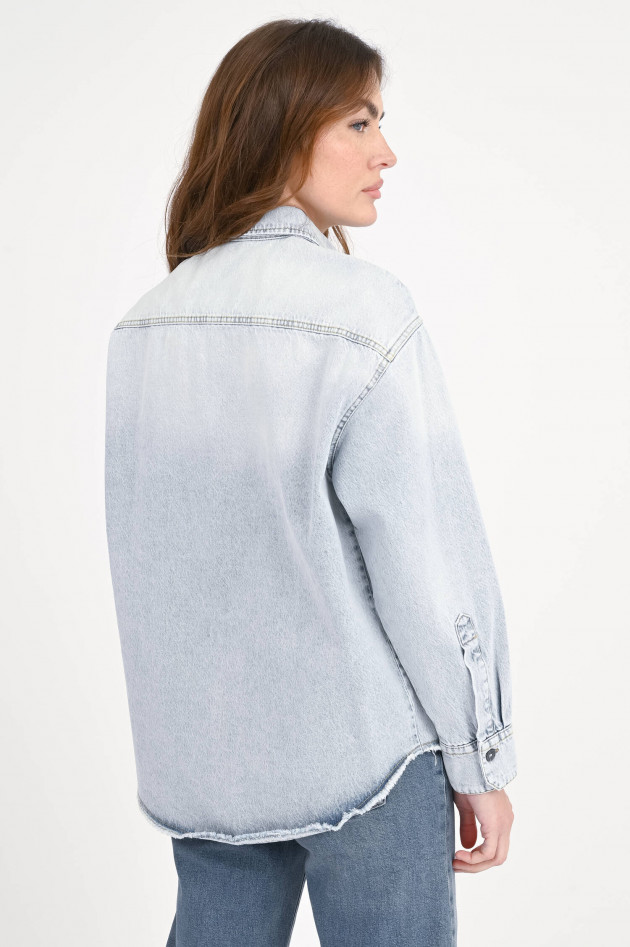 Odeeh Oversize Jeanshemd in Hellblau