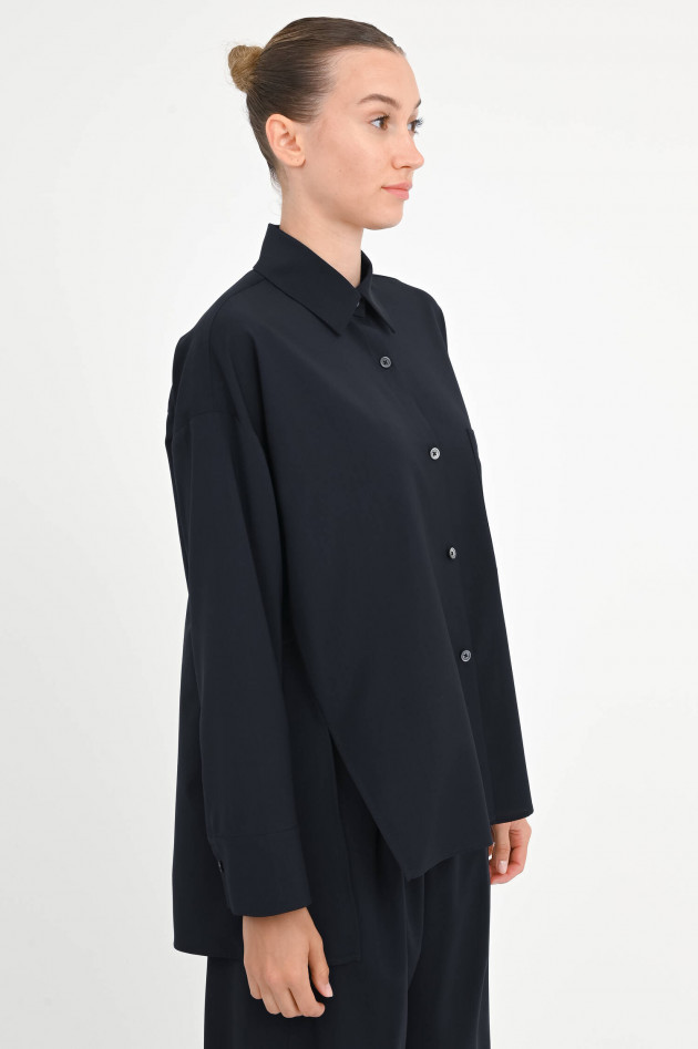 Odeeh Bluse aus Schurwolle in Navy
