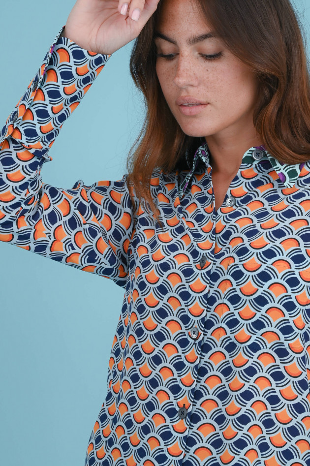 Odeeh Bluse mit Allover Print in Multicolor