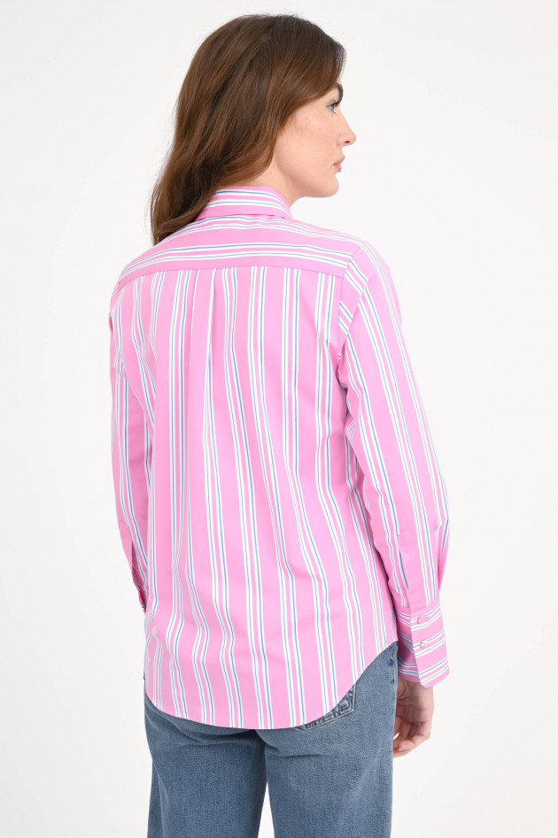 Odeeh Gestreifte Bluse in Pink/Weiß/Blau