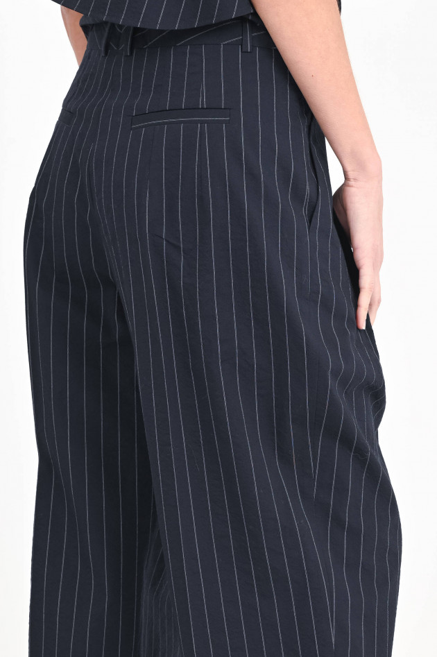 Odeeh Wide-Leg Hose mit Nadelstreifen in Navy