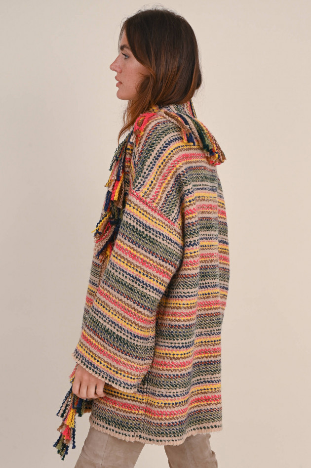 Odeeh Cardigan mit Fransen in Multicolor