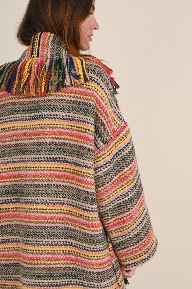 Odeeh Cardigan mit Fransen in Multicolor